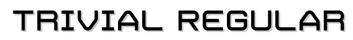 Trivial Regular font